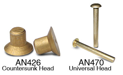 Solid Aluminum Rivets - Universal Head - AN470