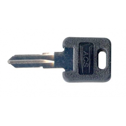 ACS DOUBLE SIDED BLANK KEY W/BLACK BOOT