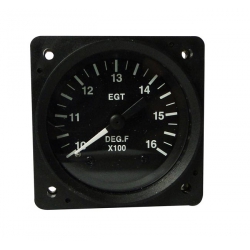 ISS 2-1/4" LIGHTED EGT GAUGE 1000F-1600F NON