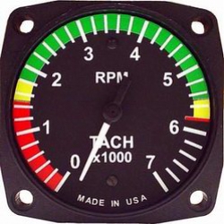 UMA Tachometer Rotax with Markings from UMA Instruments Inc.