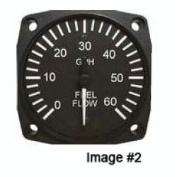 UMA 2-1/4 Fuel Flow Indicator 0-20 Gph Non-TSO from UMA Instruments Inc.