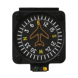 Skysports Non-TSO Vertical Card Compass 12V Lit No