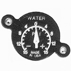 UMA 1-1/4 Mechanical Water Pressure Gauge -5 - 15 PSI Non-TSO