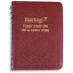 AERLOG FLIGHT CREW LOG- MAROON