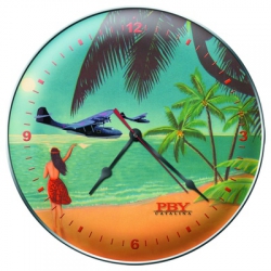 WALLCLOCK 14" PBY ALOHA