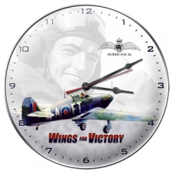 WALLCLOCK 14 WINGS FOR VICTORY