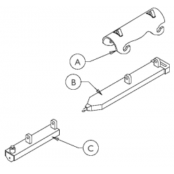 BRACKETT WHEEL CARRIER FOR BDW-206LR BDW-206LRH