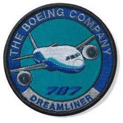 BOEING 787 DREAMLINER ROUND PATCH