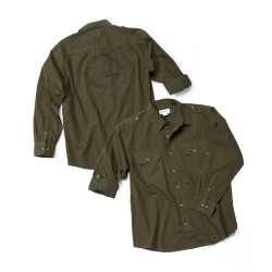 BOEING B-17 POPLIN MILITARY STYLE SHIRT SM