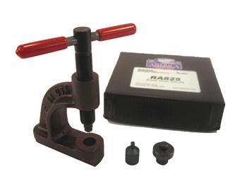 Model T Riveting tool for brake linings with bench mount anvil, 2566RVTL